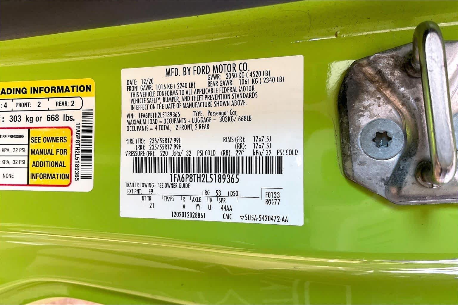 Used 2020 Grabber Lime Ford EcoBoost image 30