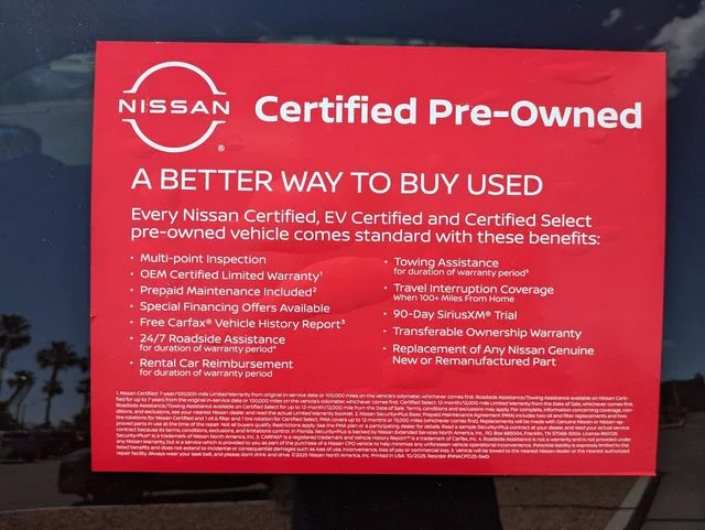 Certified Used 2025 Super Black Nissan SR image 4