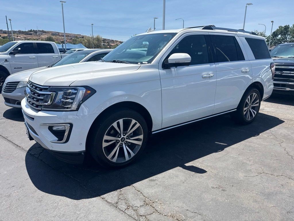 Used 2021 White Metallic Ford Limited image 2