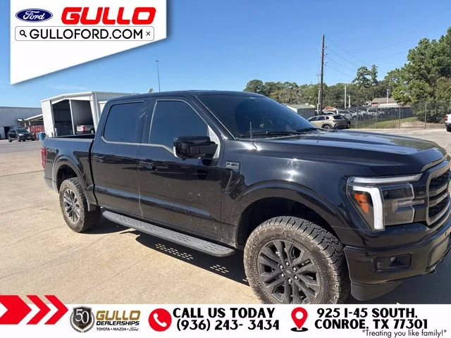 Used 2025 Agate Black Metallic Ford Lariat image 3