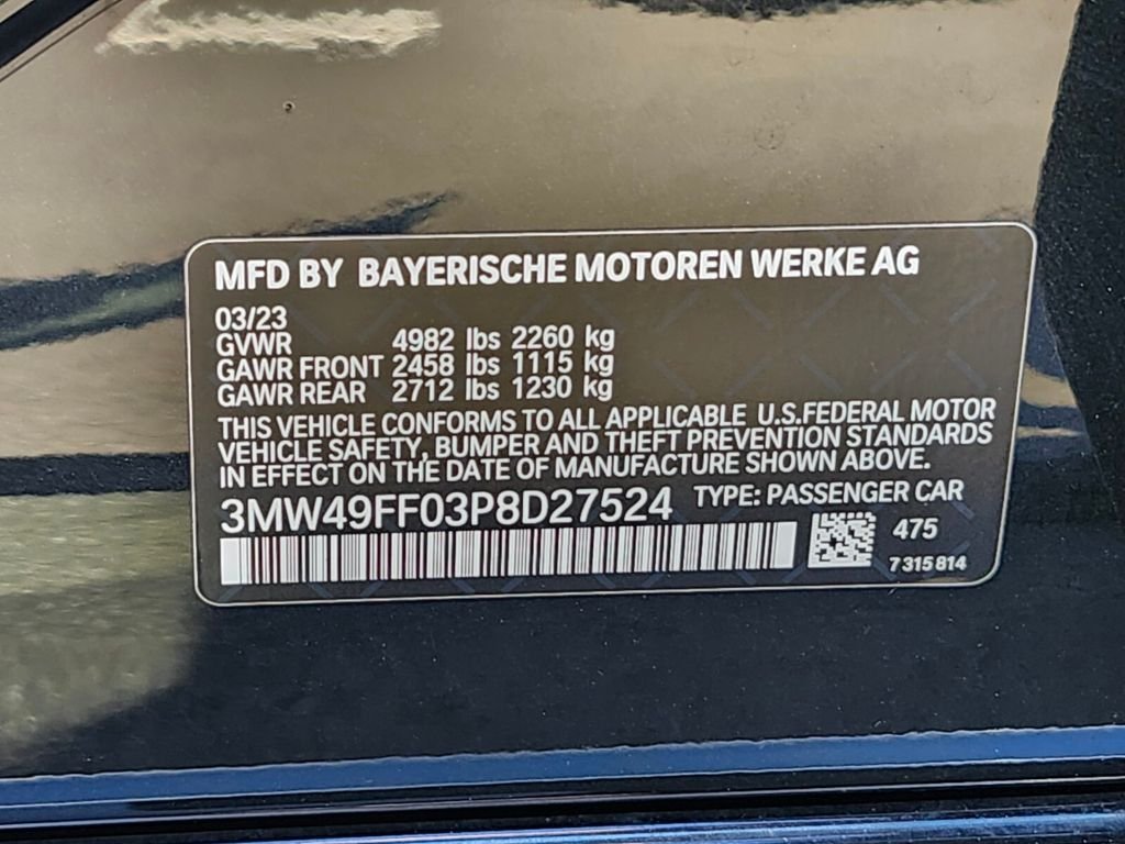 Used 2023 Black BMW M340i xDrive image 33