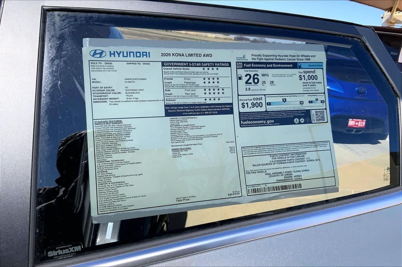 New 2026 Ecotronic Gray Pearl Hyundai Limited AWD image 18