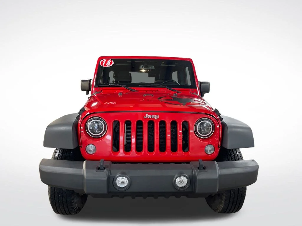 Used 2018 Red Jeep Unlimited Sport image 9