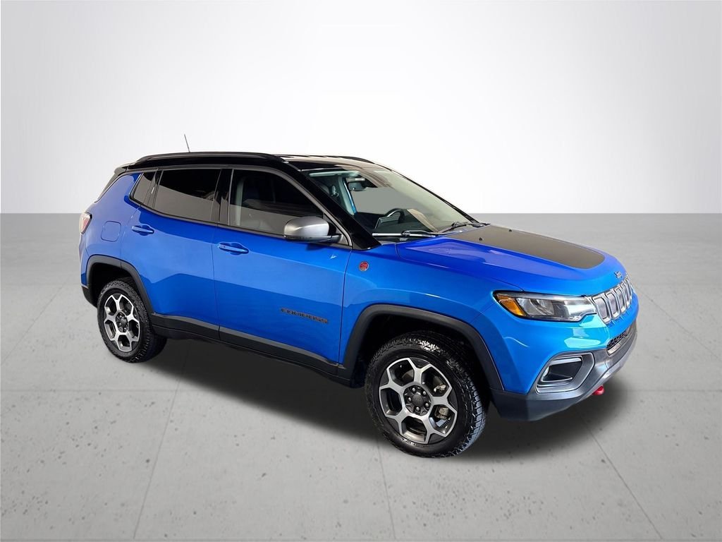 Used 2022 Laser Blue Jeep Trailhawk image 4