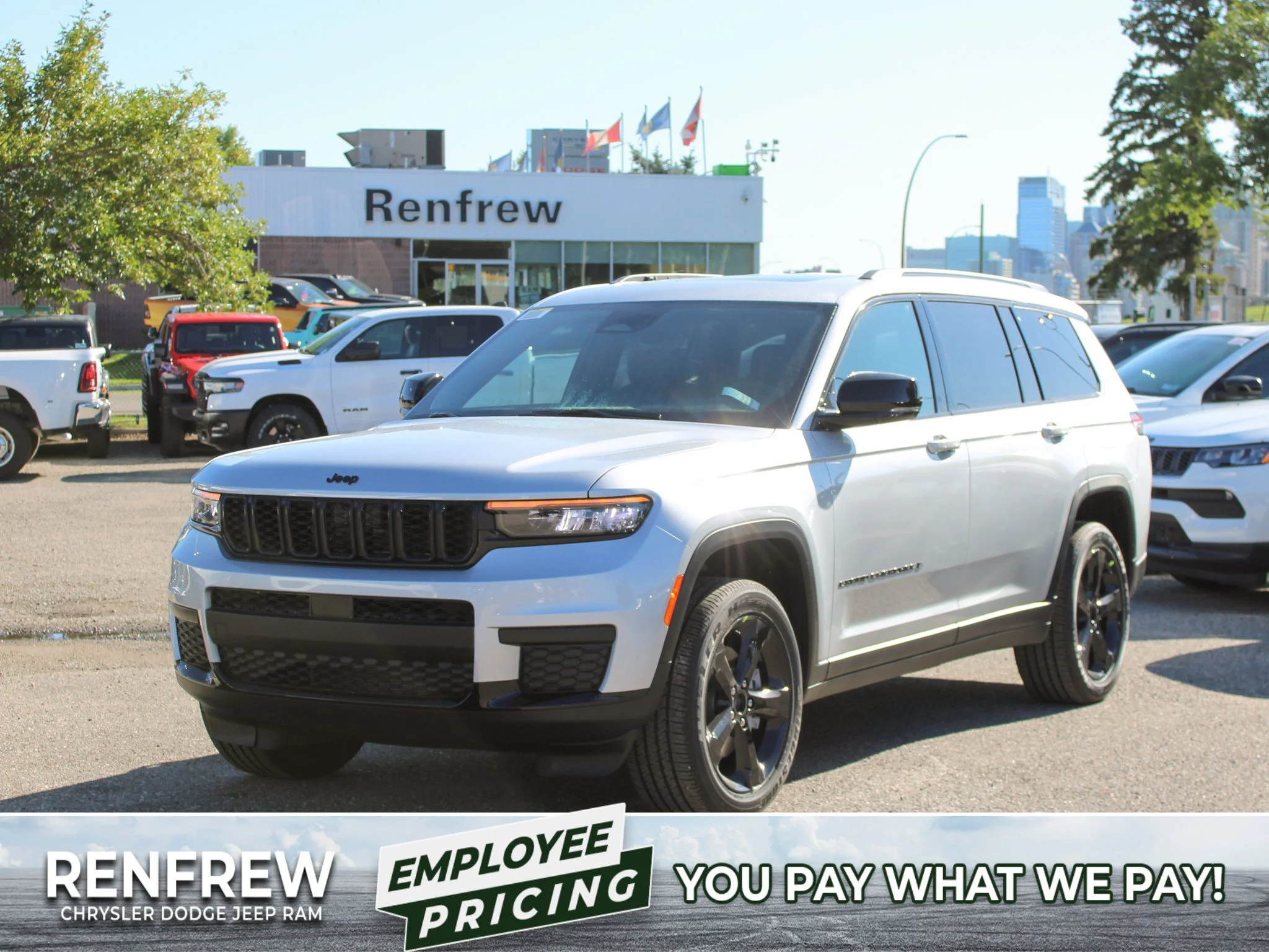 New 2025 Silver Jeep Altitude* 4x4, Sunroof, Trailer Tow Package, Heated Leather image 1