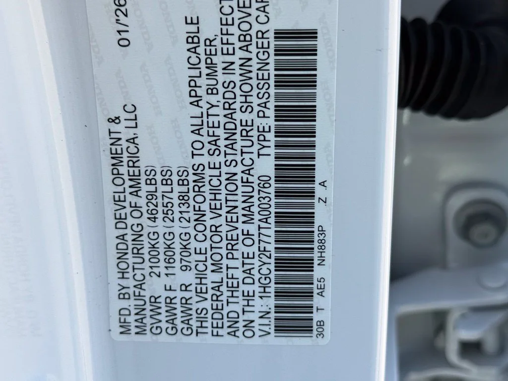 New 2026 Platinum White Pearl Honda Sport-L image 27