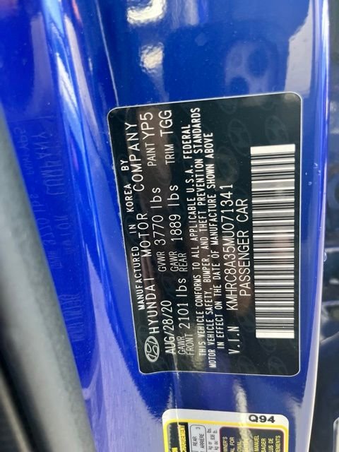 Certified Used 2021 Blue Hyundai SEL image 14