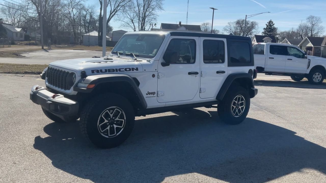 Used 2024 Bright White Clearcoat Jeep Rubicon image 7