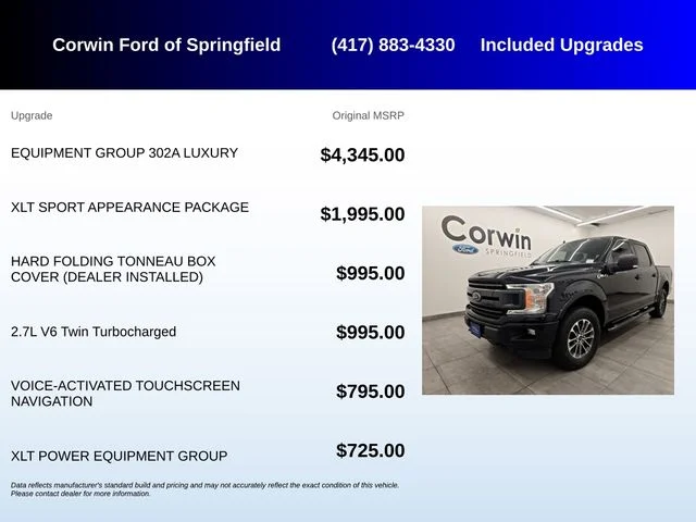 Used 2020 Agate Black Metallic Ford XLT image 5