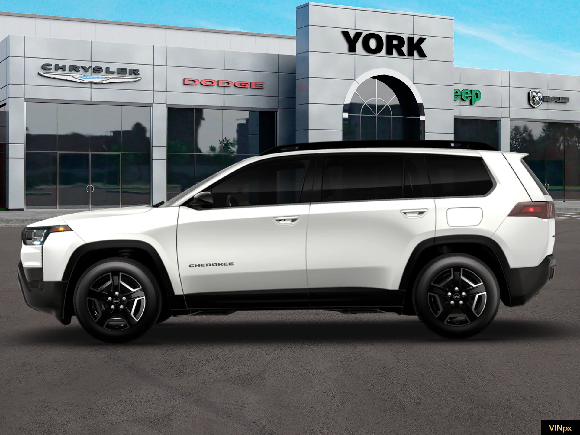 New 2026 Bright White Clear-Coat Exterior Paint Jeep Limited image 3
