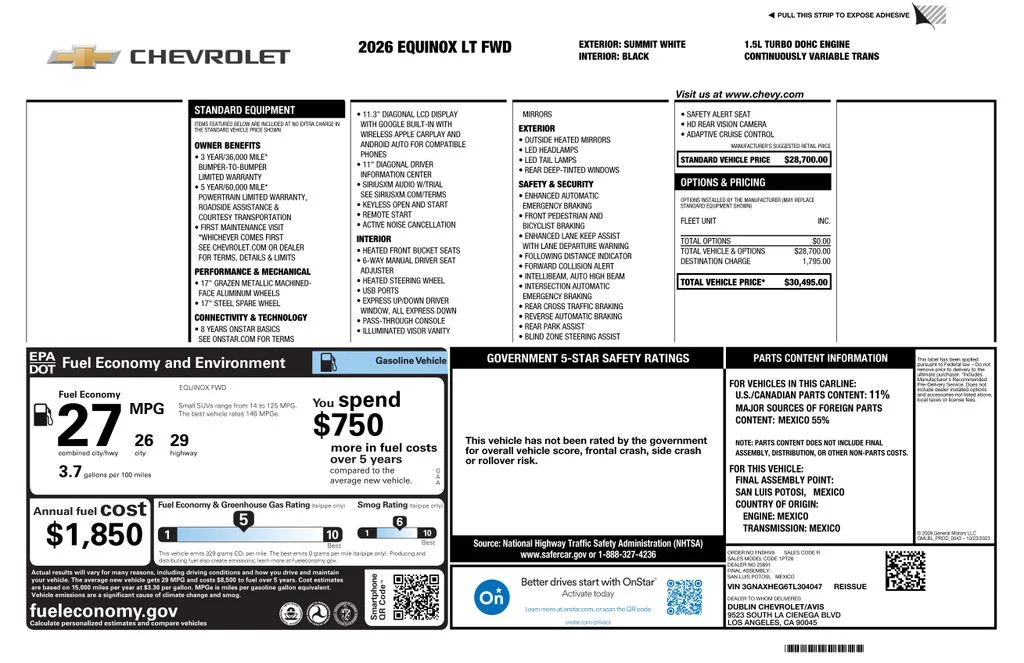 Used 2026 White Chevrolet LT image 4