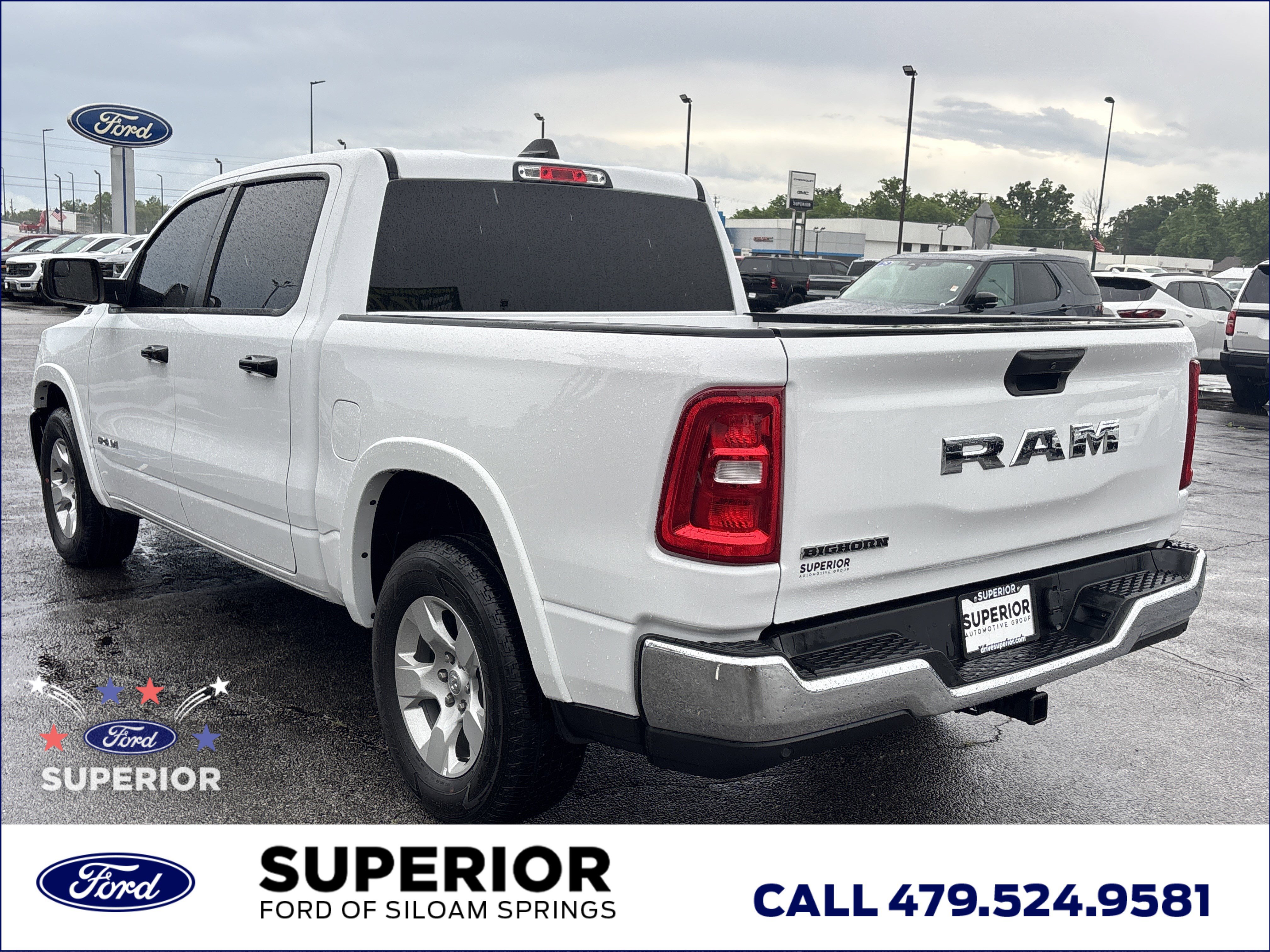 Used 2025 Bright White Clearcoat Ram Big Horn Crew Cab image 8
