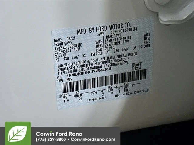 New 2026 Star White Metallic Tri-Coat Ford Platinum image 35