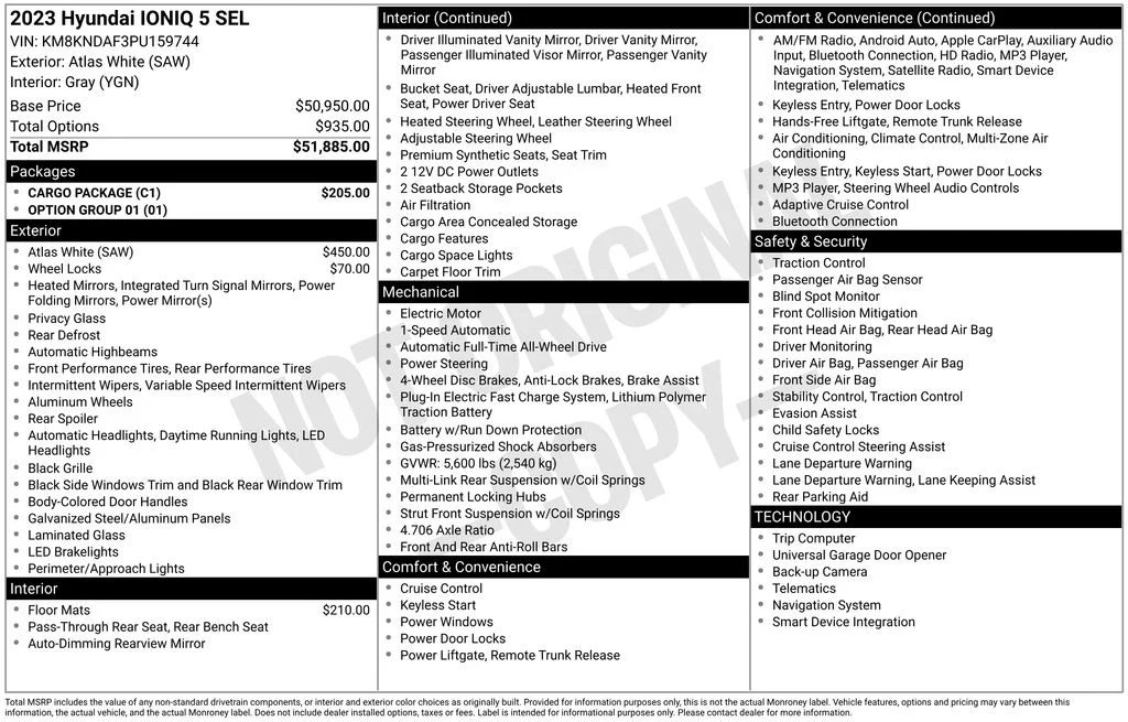Used 2023 White Hyundai SEL image 17