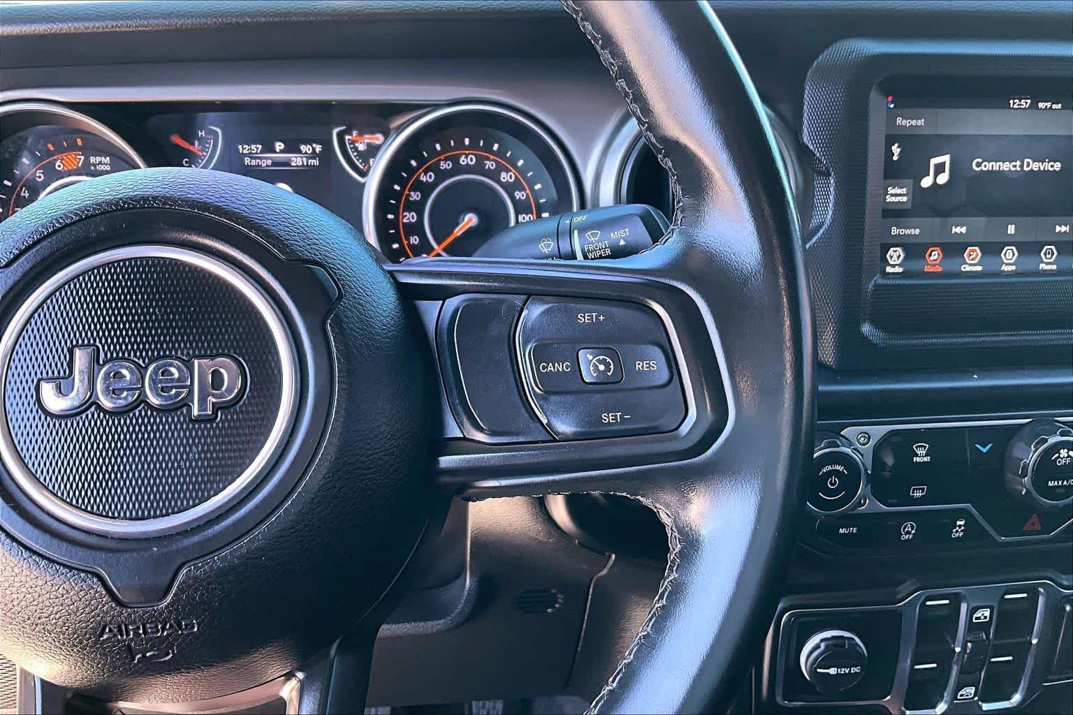 Used 2022 Granite Crystal Clearcoat Metallic Jeep Unlimited Sport S image 23