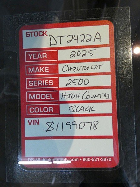 Used 2025 BLACK Chevrolet Crew Cab 159" High Country Dsl image 32