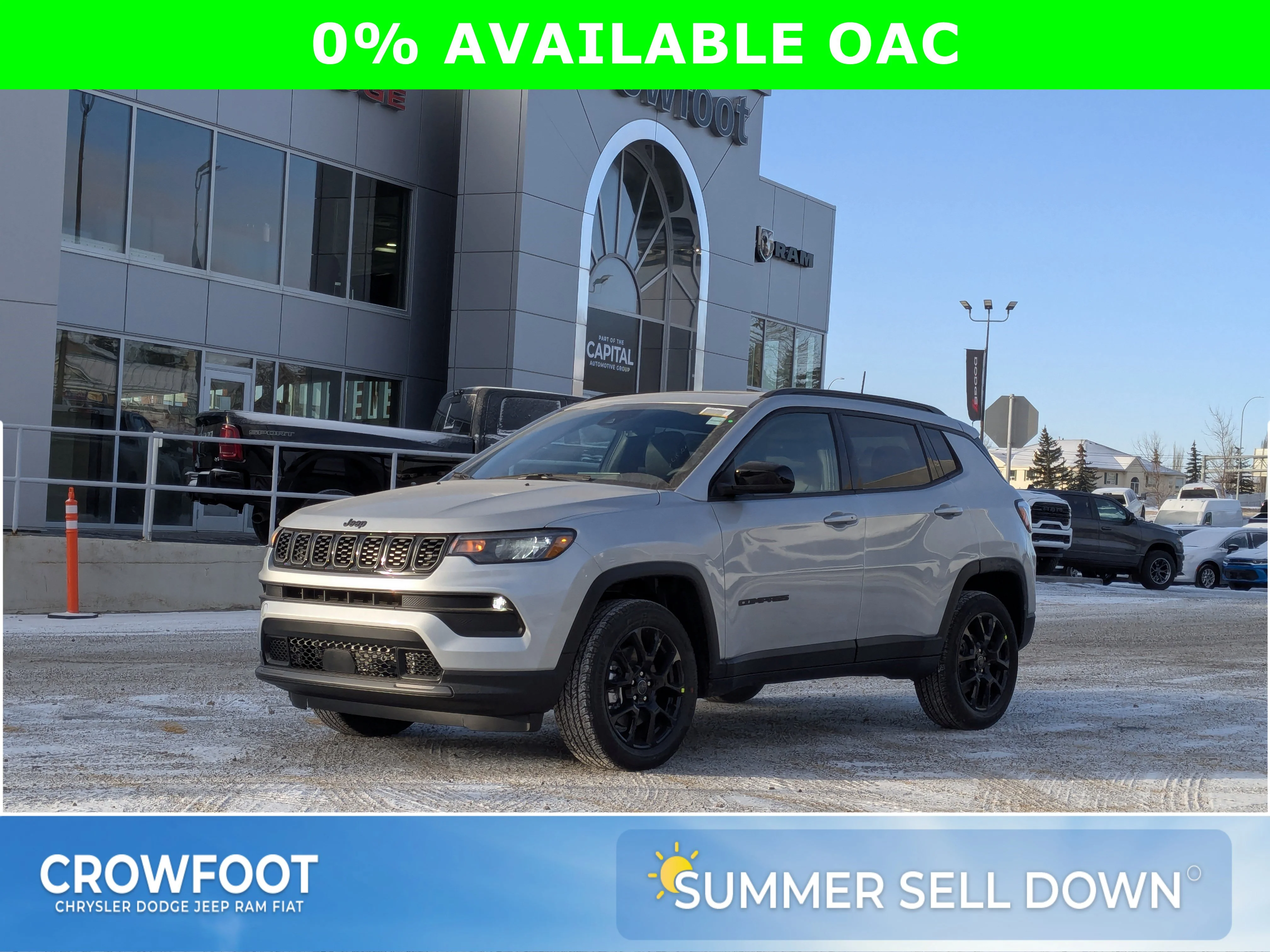 New 2026 Silver Jeep North - Altitude Special Edition 18 Black Wheels image 1