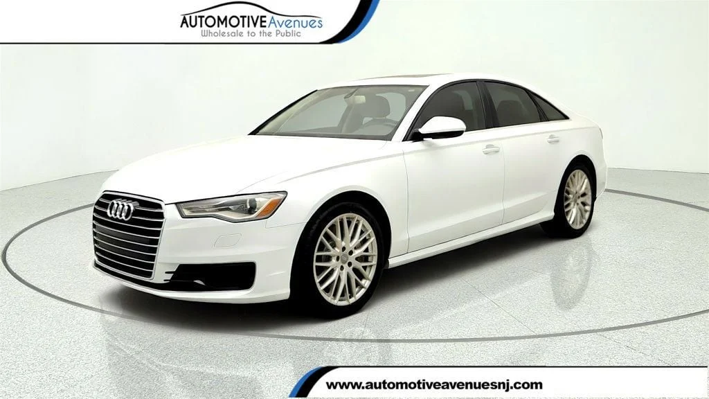 Used 2016 Glacier White Metallic Audi 4dr Sedan FrontTrak 2.0T Premium Plus w/ 19