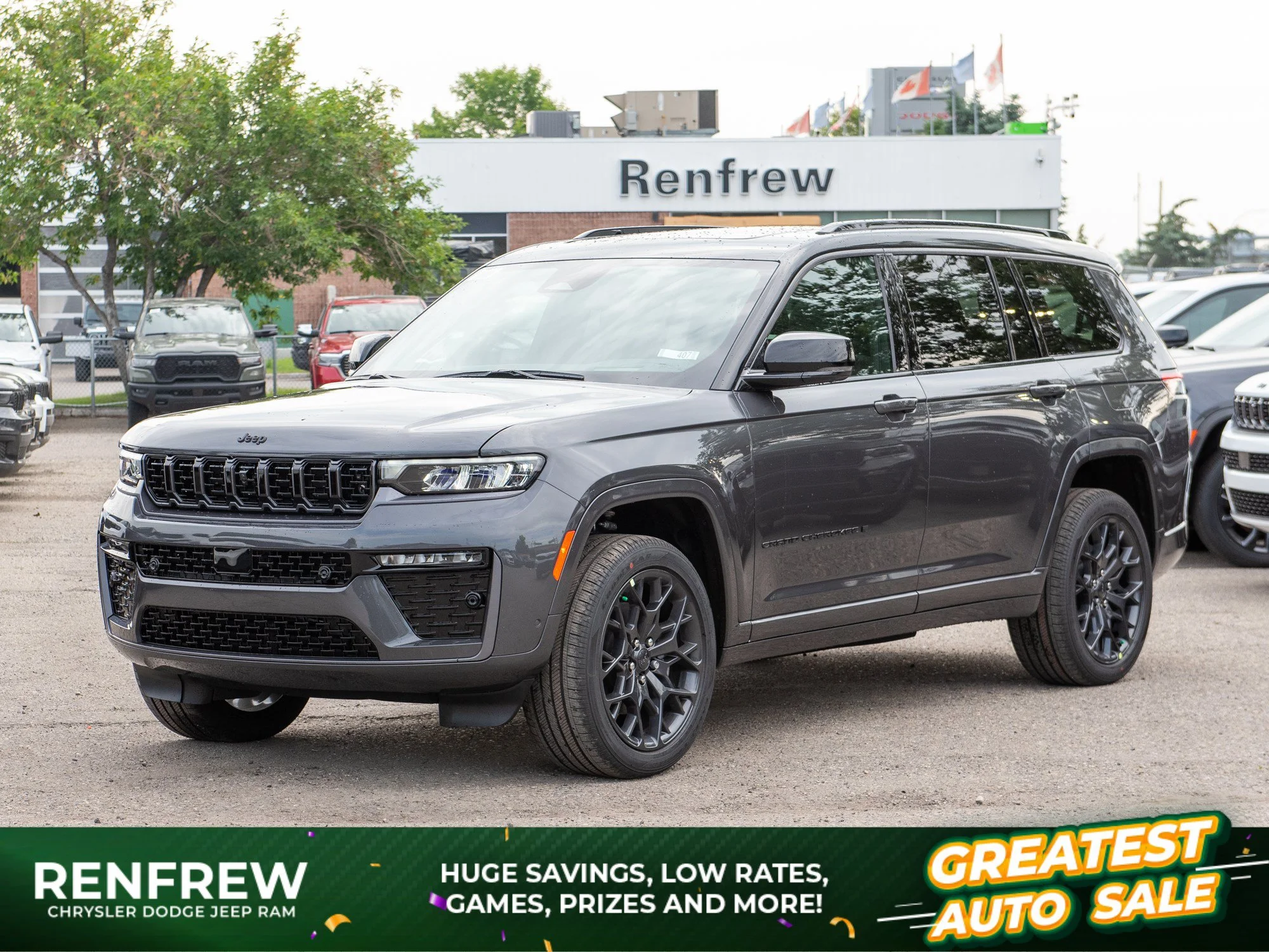 New 2026 Grey Jeep Summit* 4x4, Massage Seats, Night Vision, Trailer Tow Package image 1