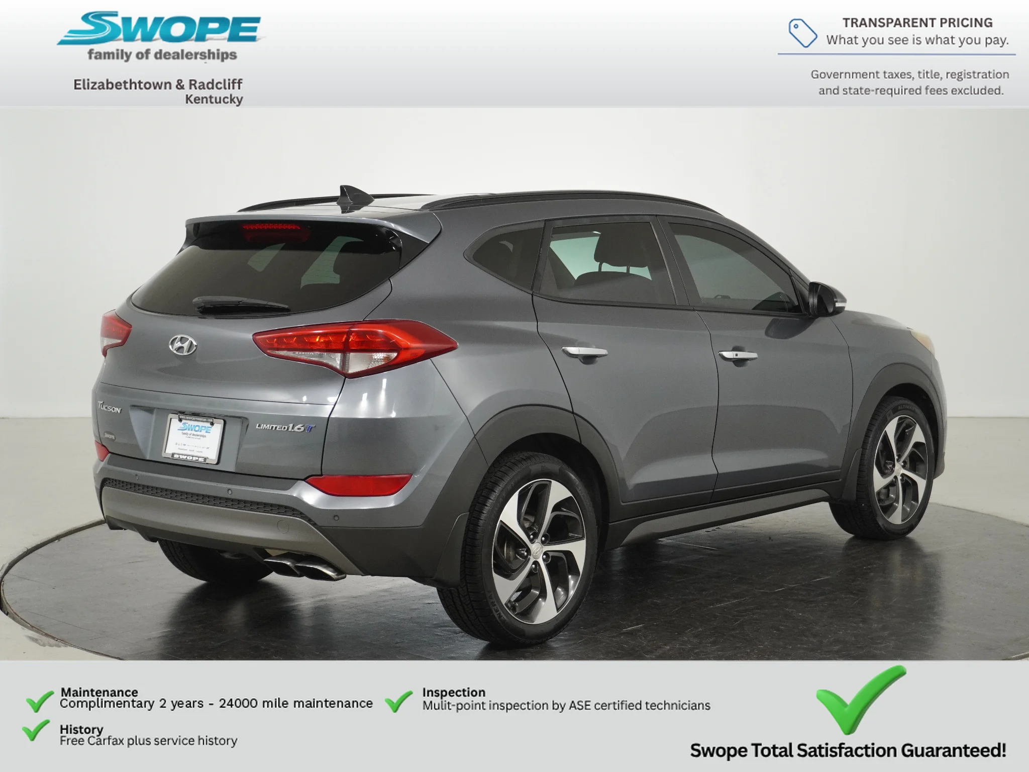 Used 2016 Coliseum Grey Hyundai Limited image 3