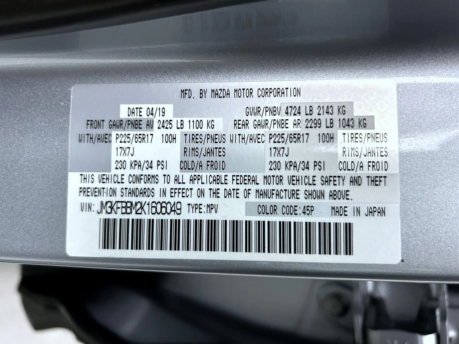 Used 2019 Silver Mazda Sport image 25
