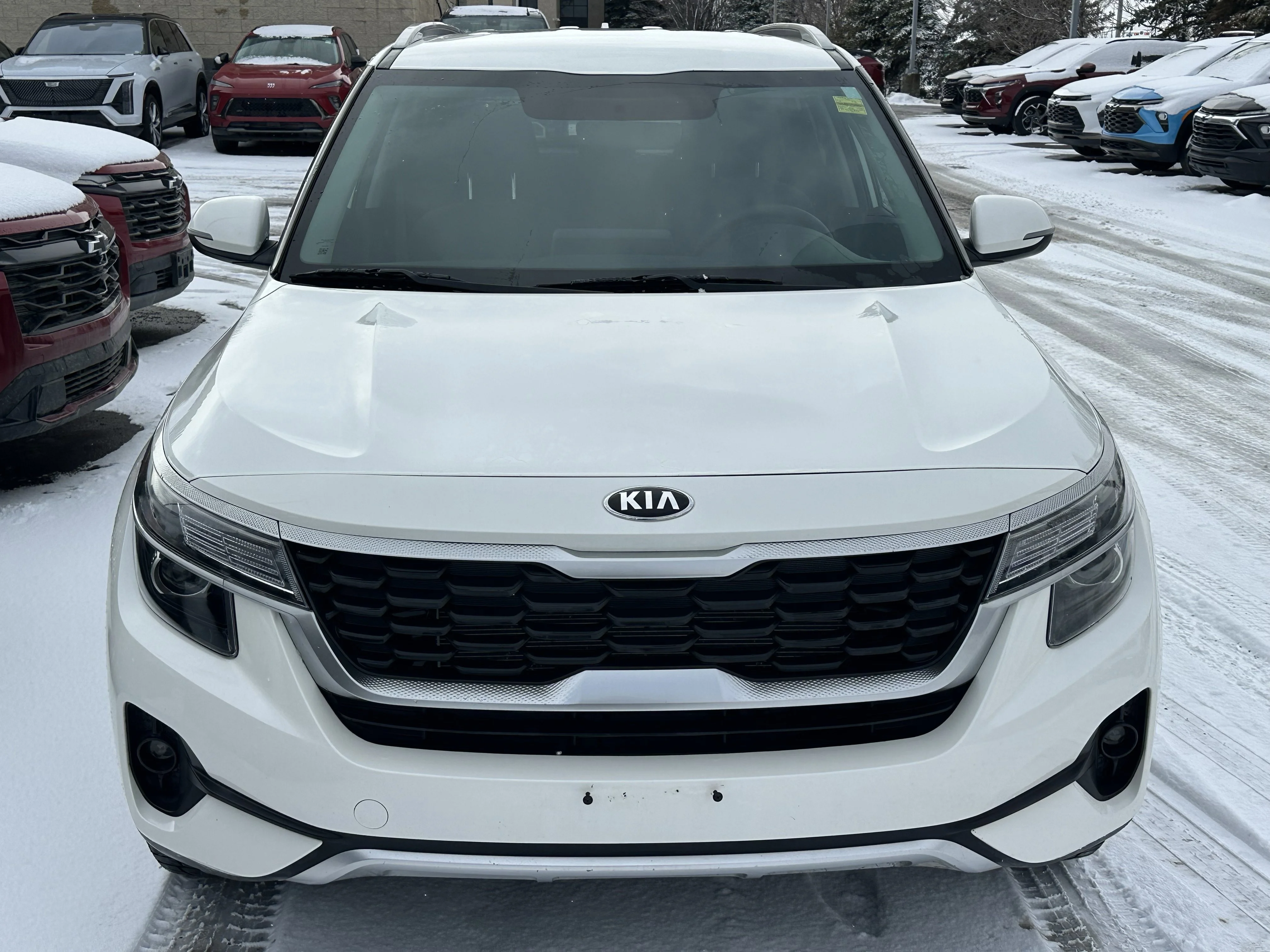 Certified Used 2021 White Kia LX image 2