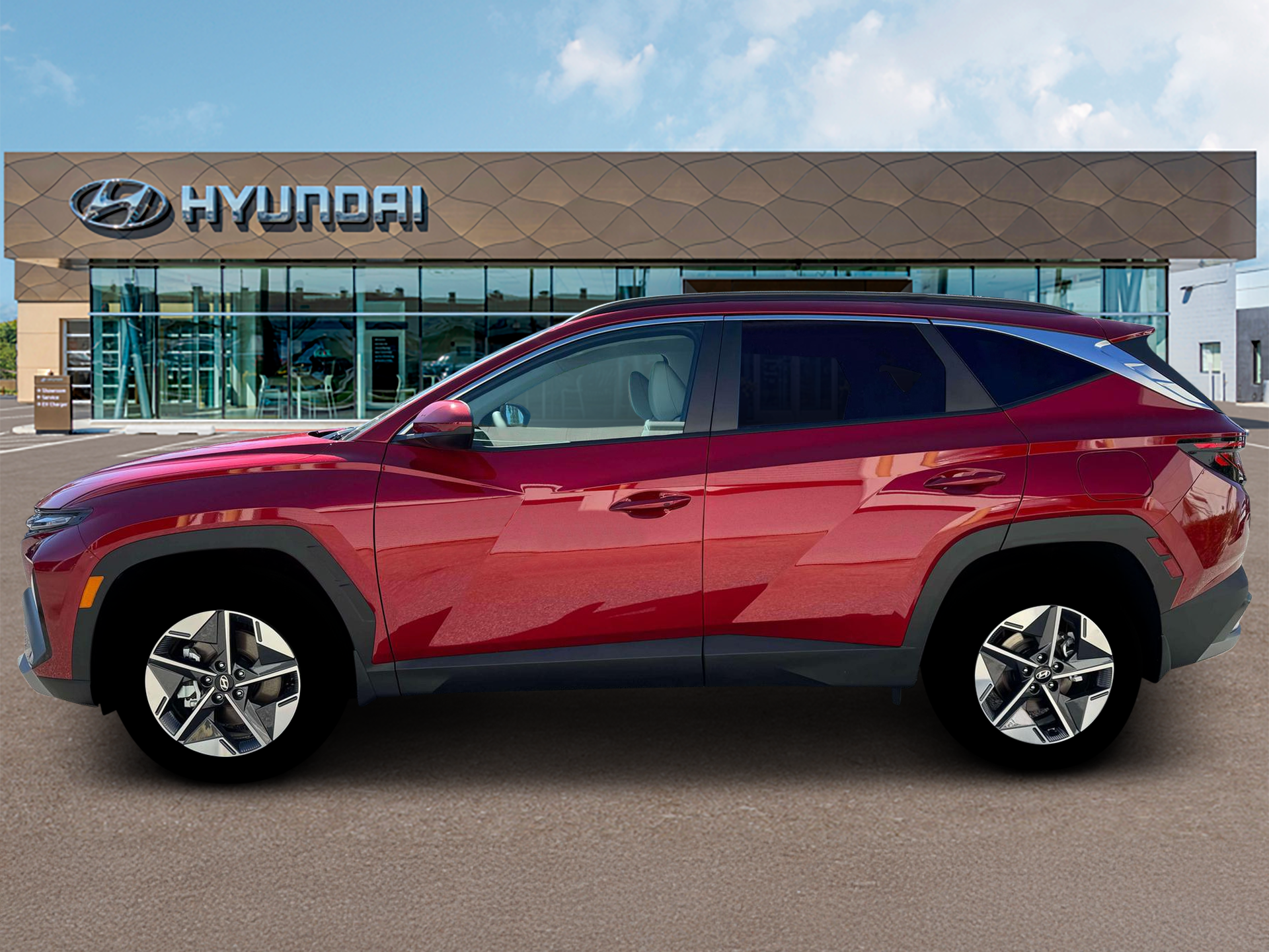 New 2026 Red Hyundai SEL AWD image 3