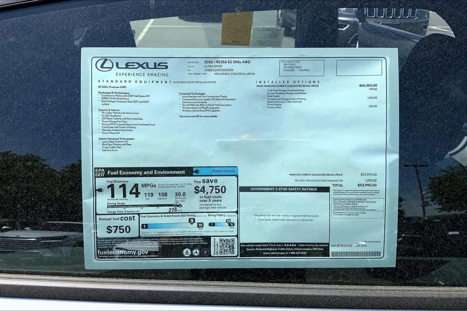 New 2026 Ultra White Lexus PREMIUM AWD image 21