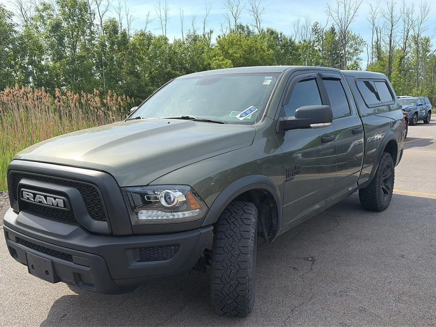 Used 2021 Olive Green Pearlcoat Ram Warlock Quad Cab 4x4 6'4' Box image 75