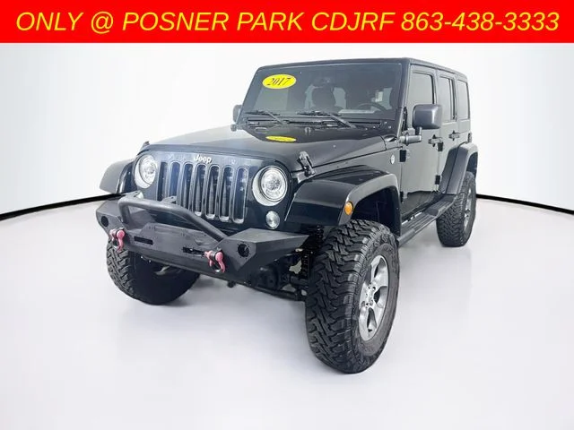 Used 2017 Black Jeep Unlimited Sahara image 3