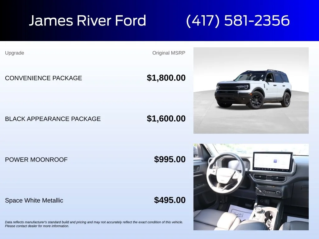 New 2026 Space White Metallic Ford Big Bend® image 5