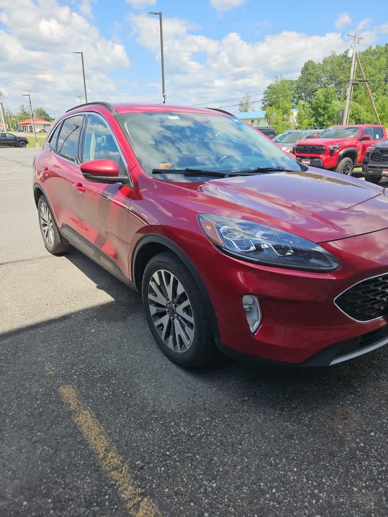 Used 2020 Rapid Red Metallic Tinted Clearcoat Ford Titanium Hybrid image 2