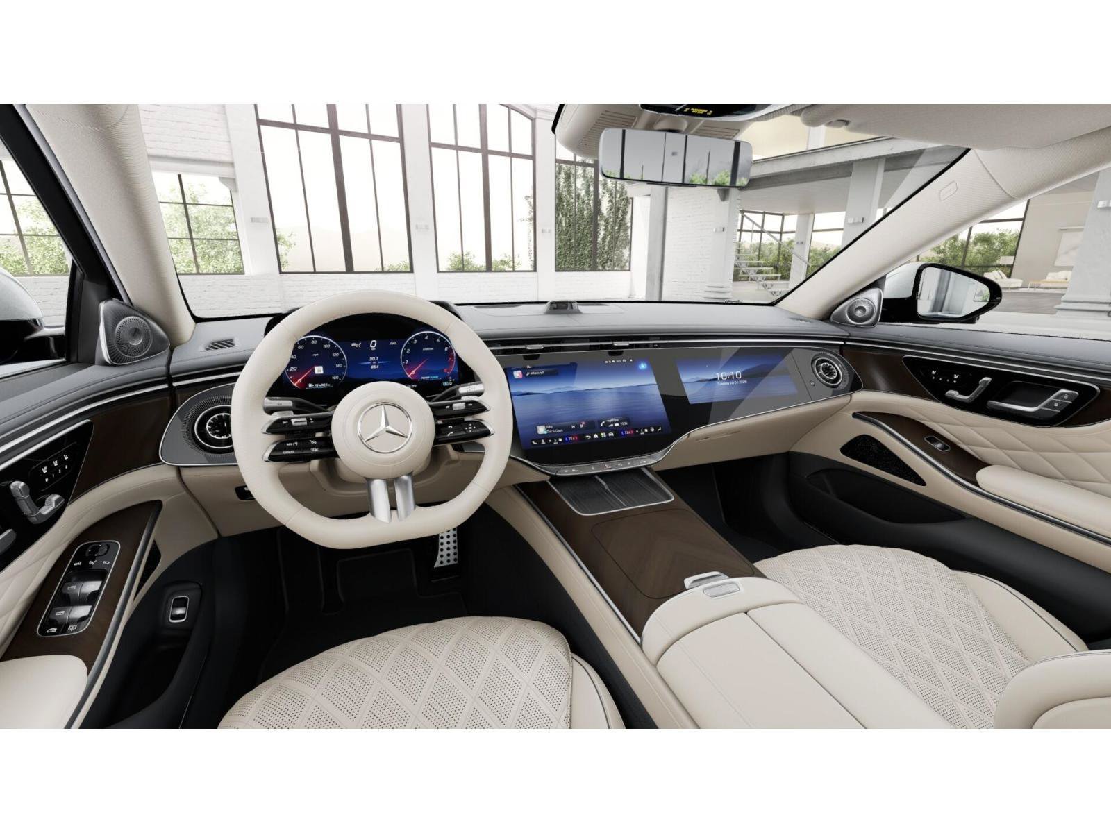 New 2027 MANUFAKTUR Moonlight White Metallic Mercedes-Benz S 580 image 3