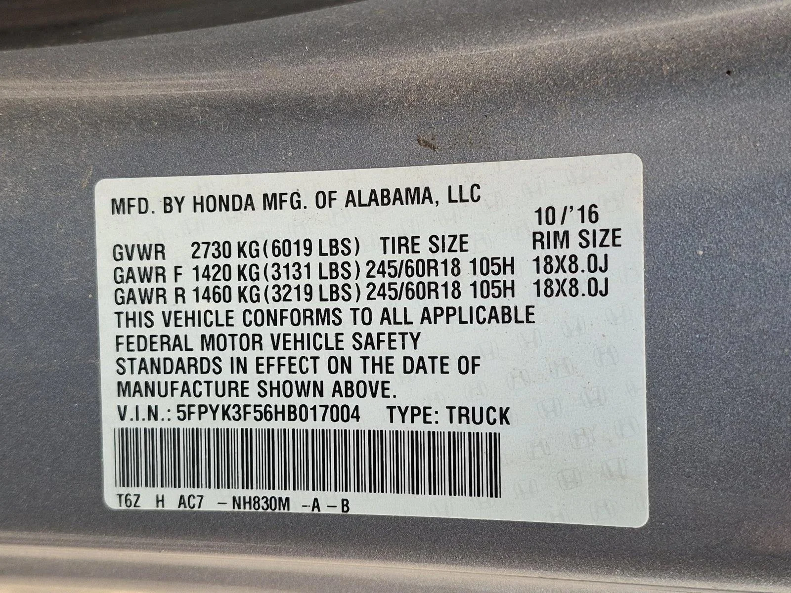 Used 2017 Lunar Silver Metallic Honda RTL image 14
