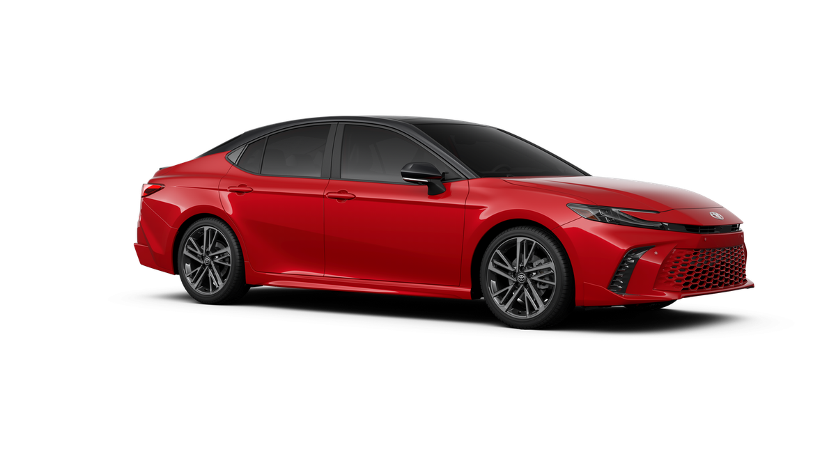 New 2026 Supersonic Red with Midnight Black Metallic roof Toyota XSE image 14