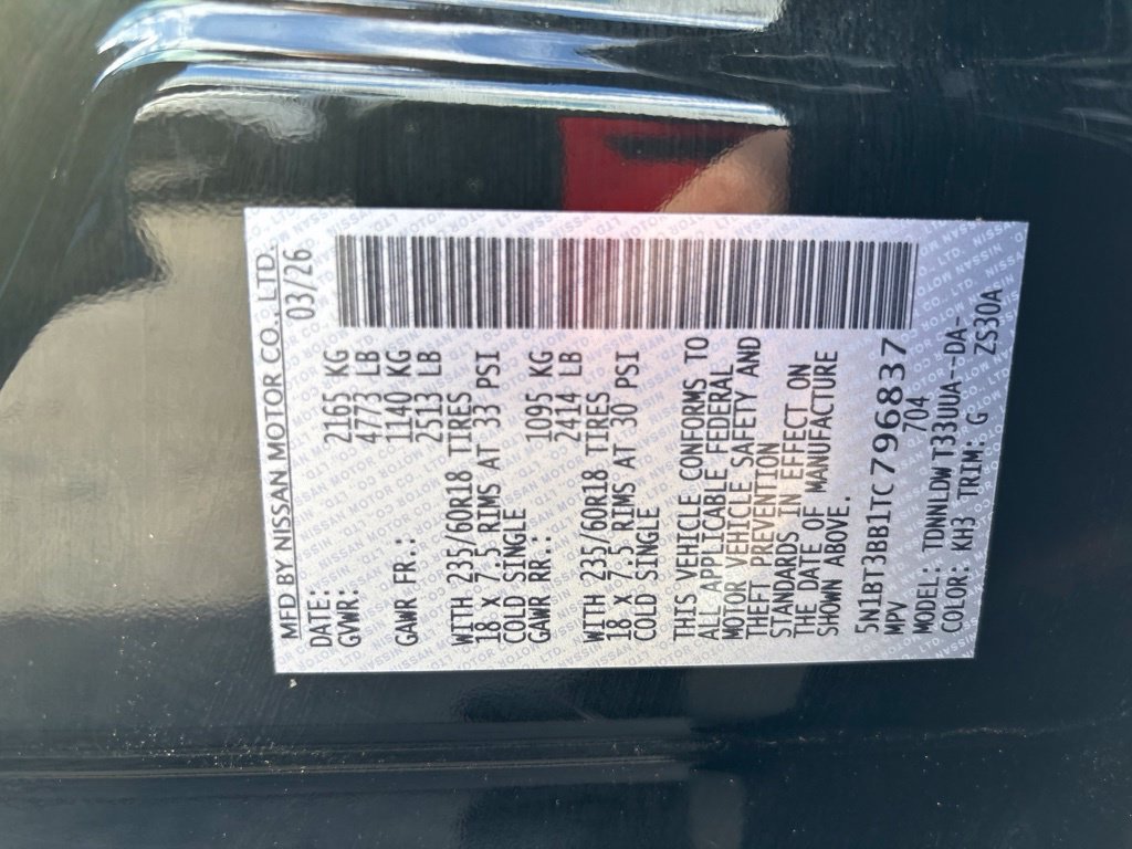 Used 2026 Black Nissan SV image 12