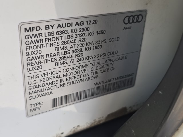 Used 2021 White Audi 45 Premium Plus image 40