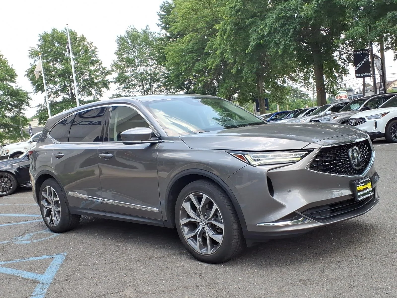 Used 2024 Liquid Carbon Metallic Acura SH-AWD TECH image 4
