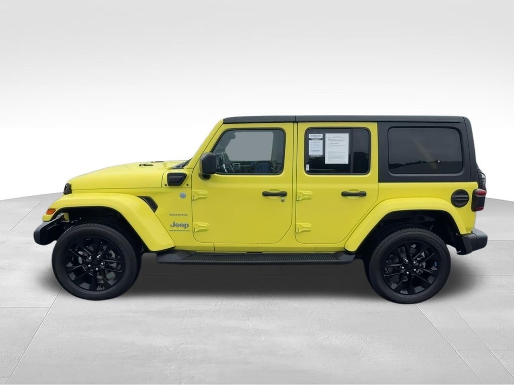 Used 2023 Yellow Jeep Sahara 4xe image 5