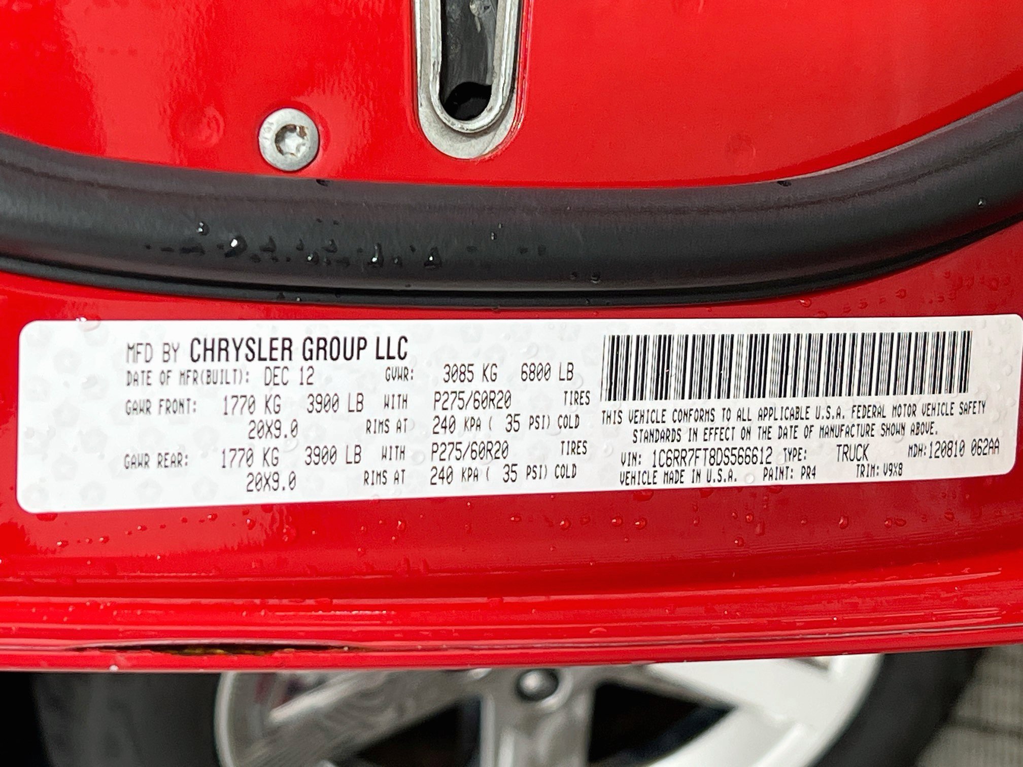 Used 2013 Flame Red Ram EXPRESS image 11