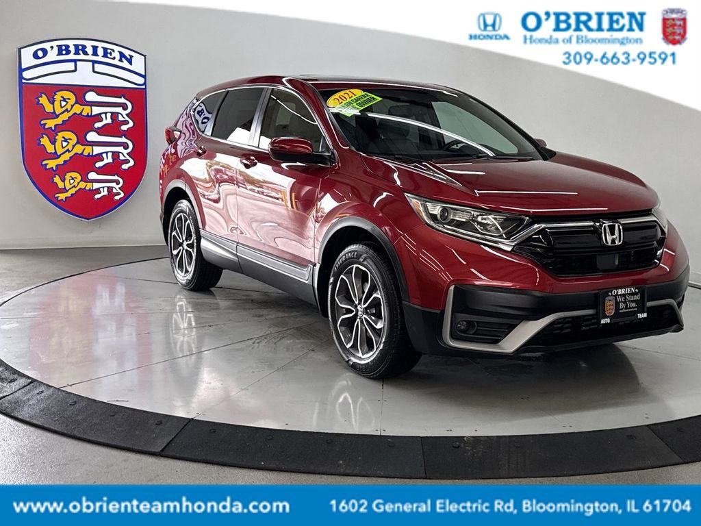 Used 2021 Radiant Red Metallic Honda AWD EX-L image 1