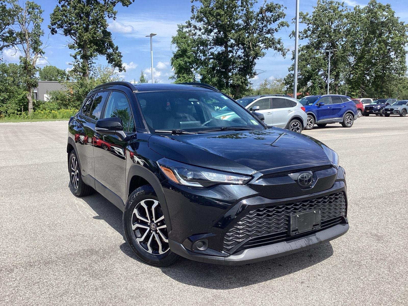 Used 2023 Jet Black Toyota Hybrid SE image 1