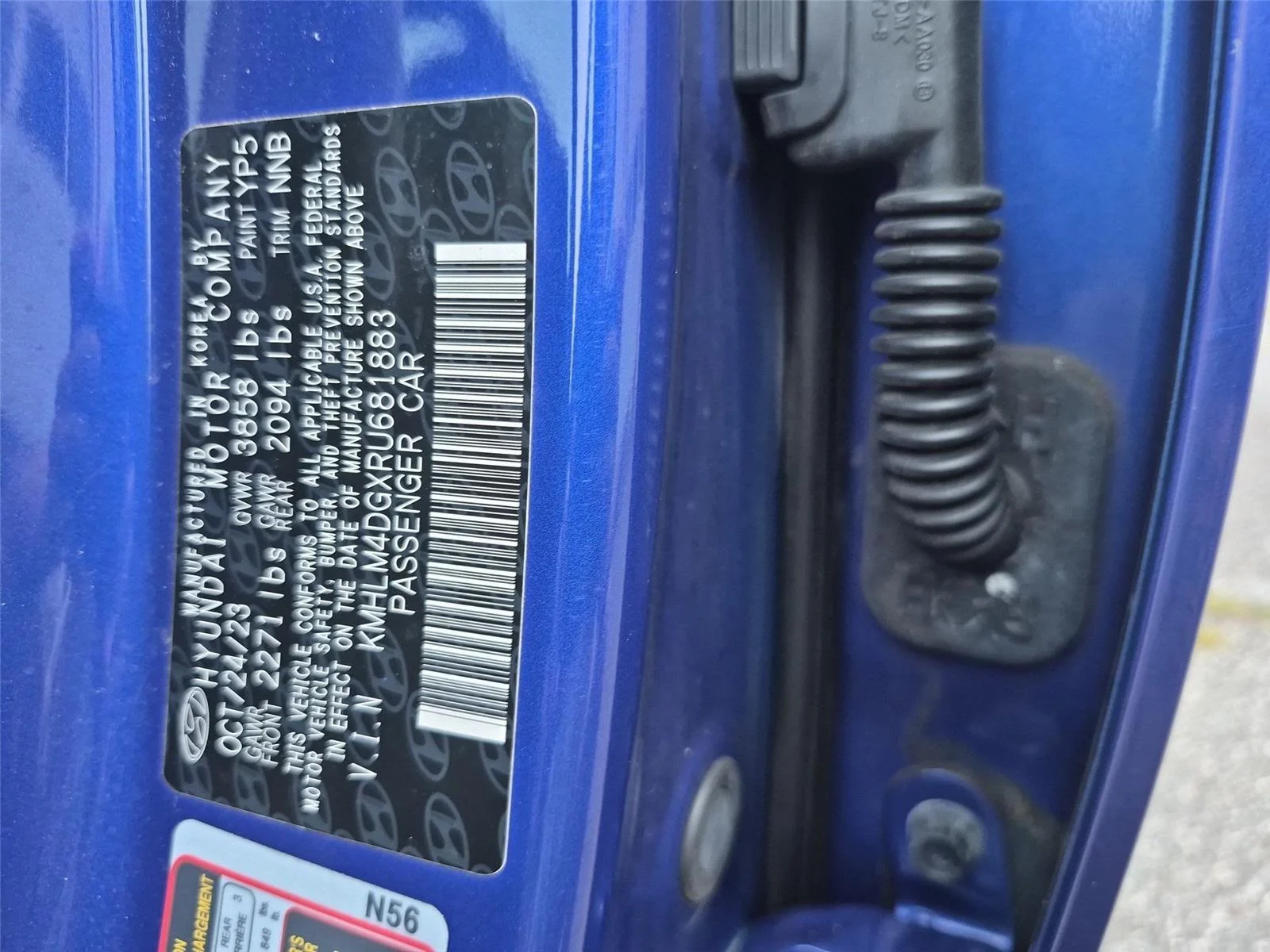 Used 2024 Intense Blue Hyundai SEL image 40