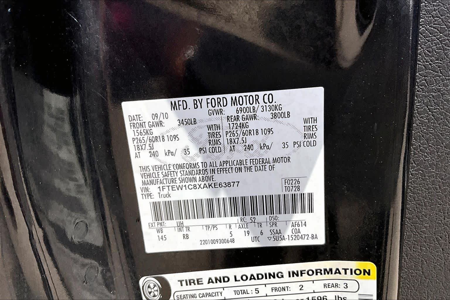 Used 2010 Tuxedo Black Ford XLT image 31