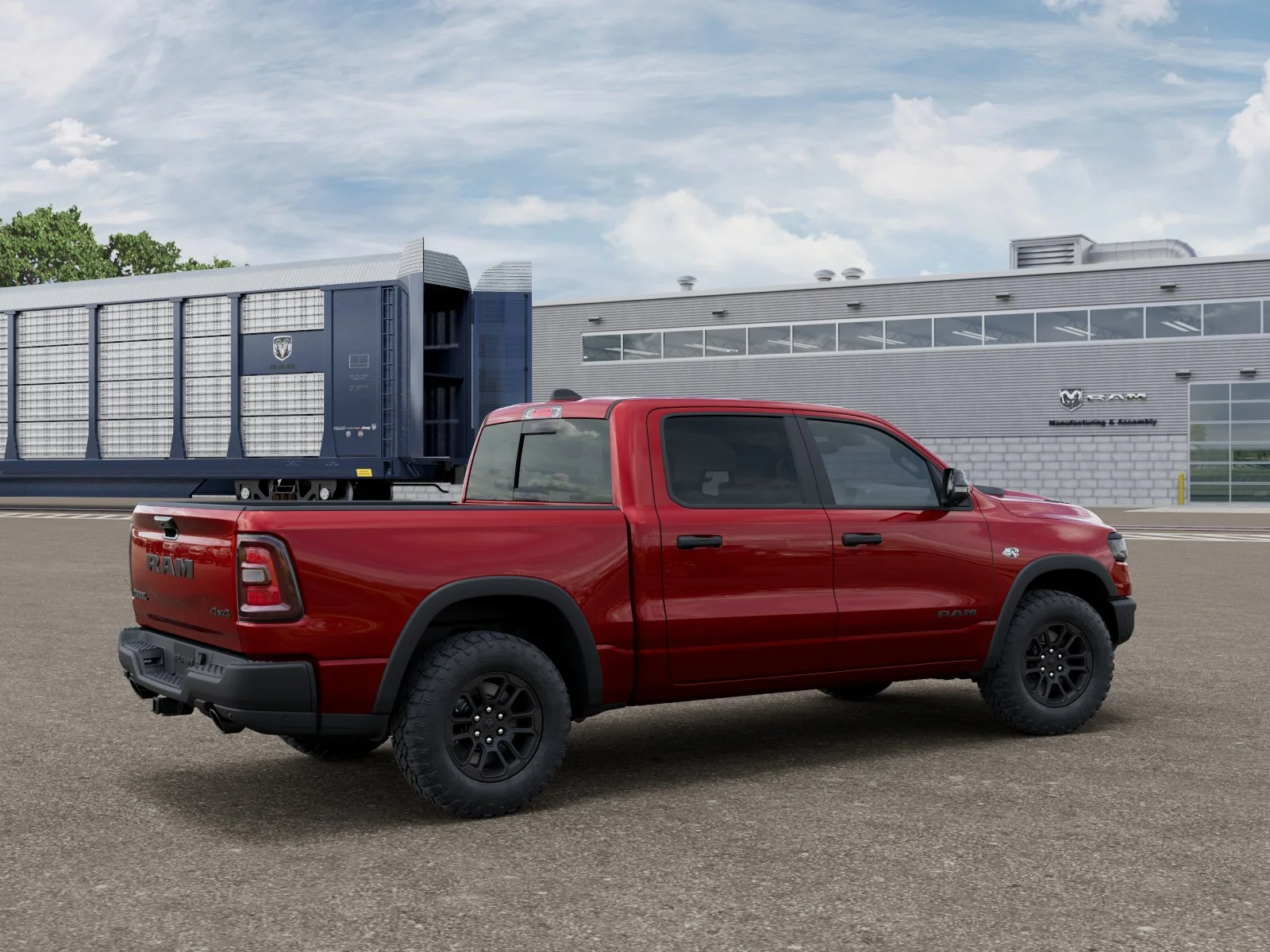 New 2026 Molten Red Pearl-Coat Exterior Paint RAM Rebel image 30