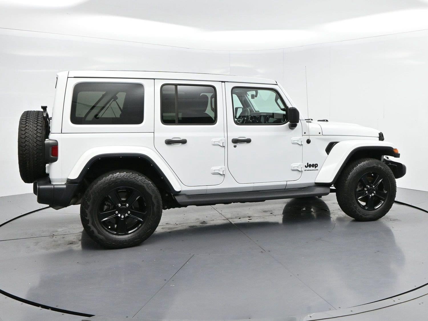 Used 2023 Bright White Clearcoat Jeep Sahara Altitude image 8
