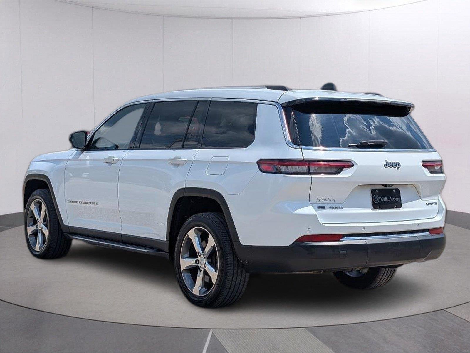 Used 2021 Bright White Clearcoat Jeep Limited image 3