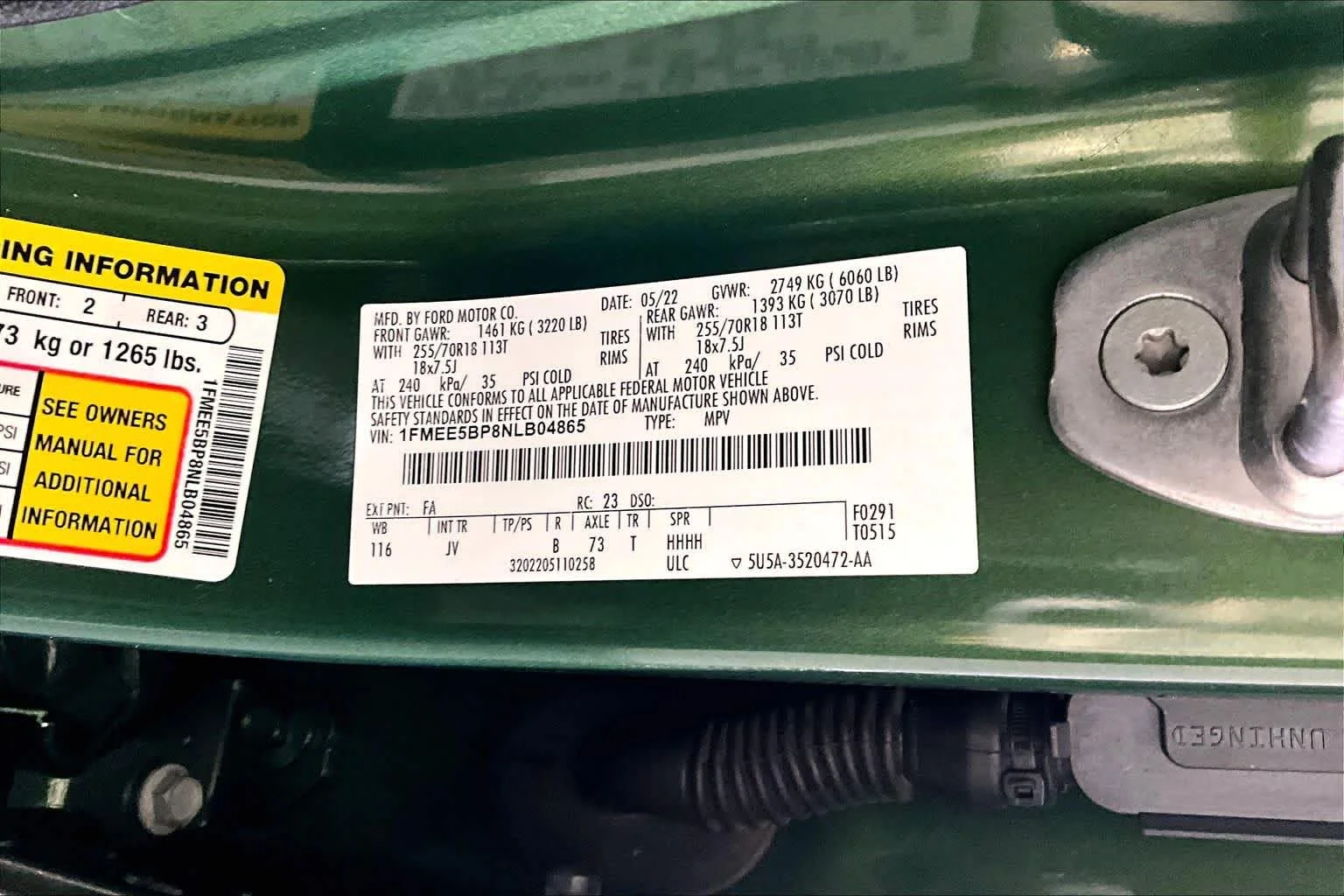 Used 2022 Eruption Green Ford Outer Banks image 34