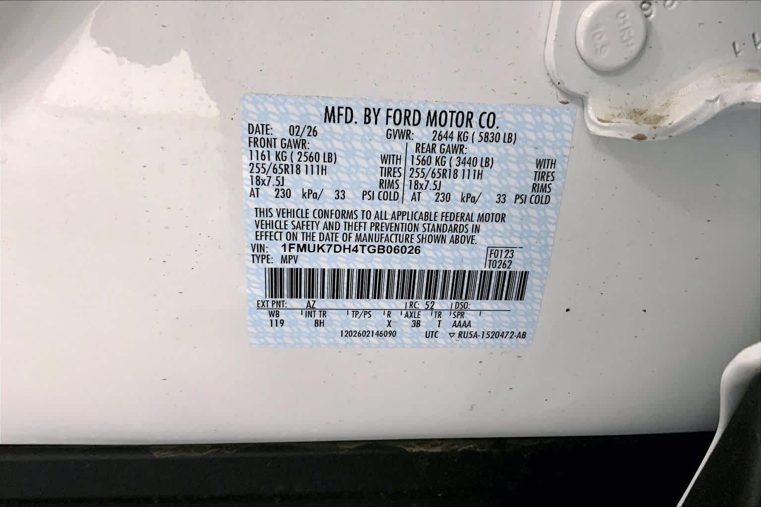 New 2026 Star White Metallic Tri-Coat Ford Active image 20