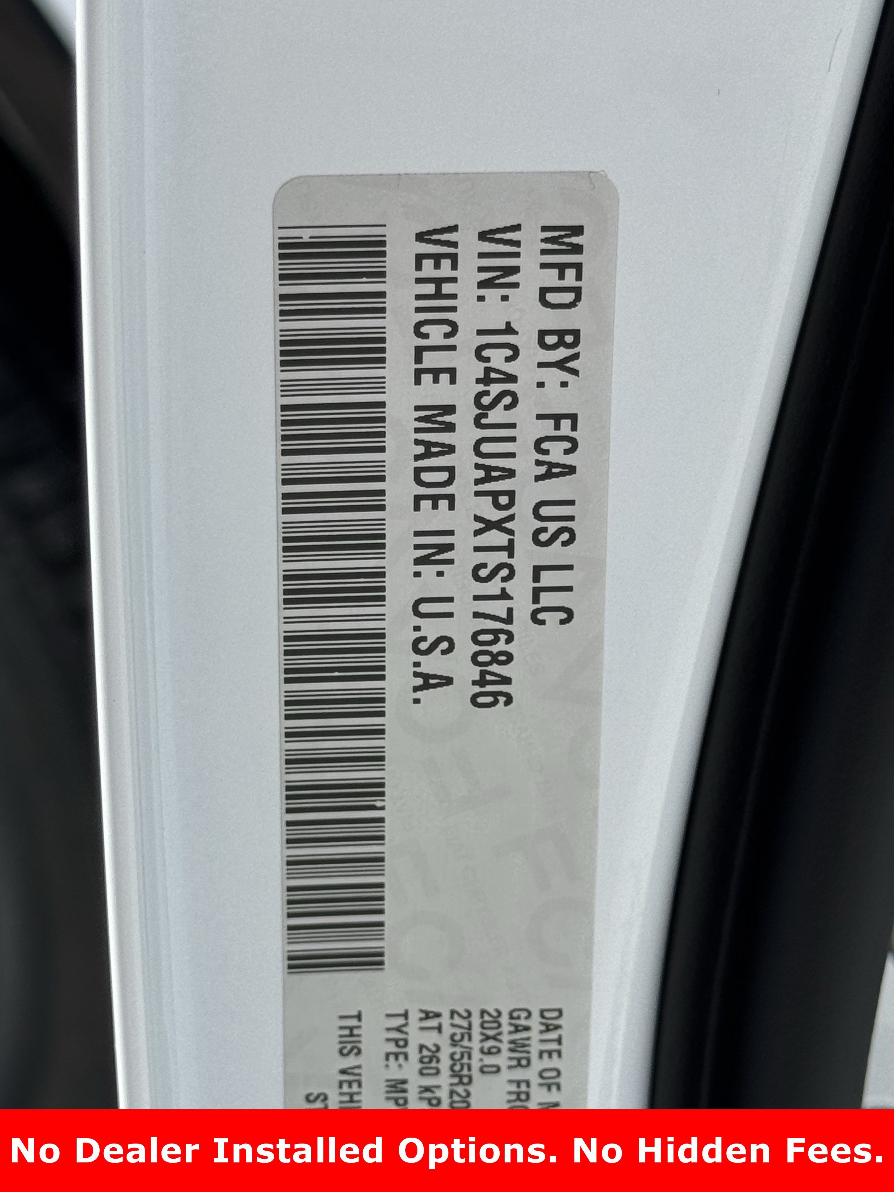 New 2026 Bright White Clear-Coat Exterior Paint Jeep 4x2 image 21